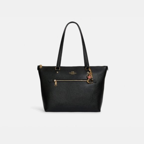 NWT Coach SIGNATURE C LOGO Gold/ Taffy Resin Flower Bag Charm/ Key Chain C8627 - Picture 2 of 5